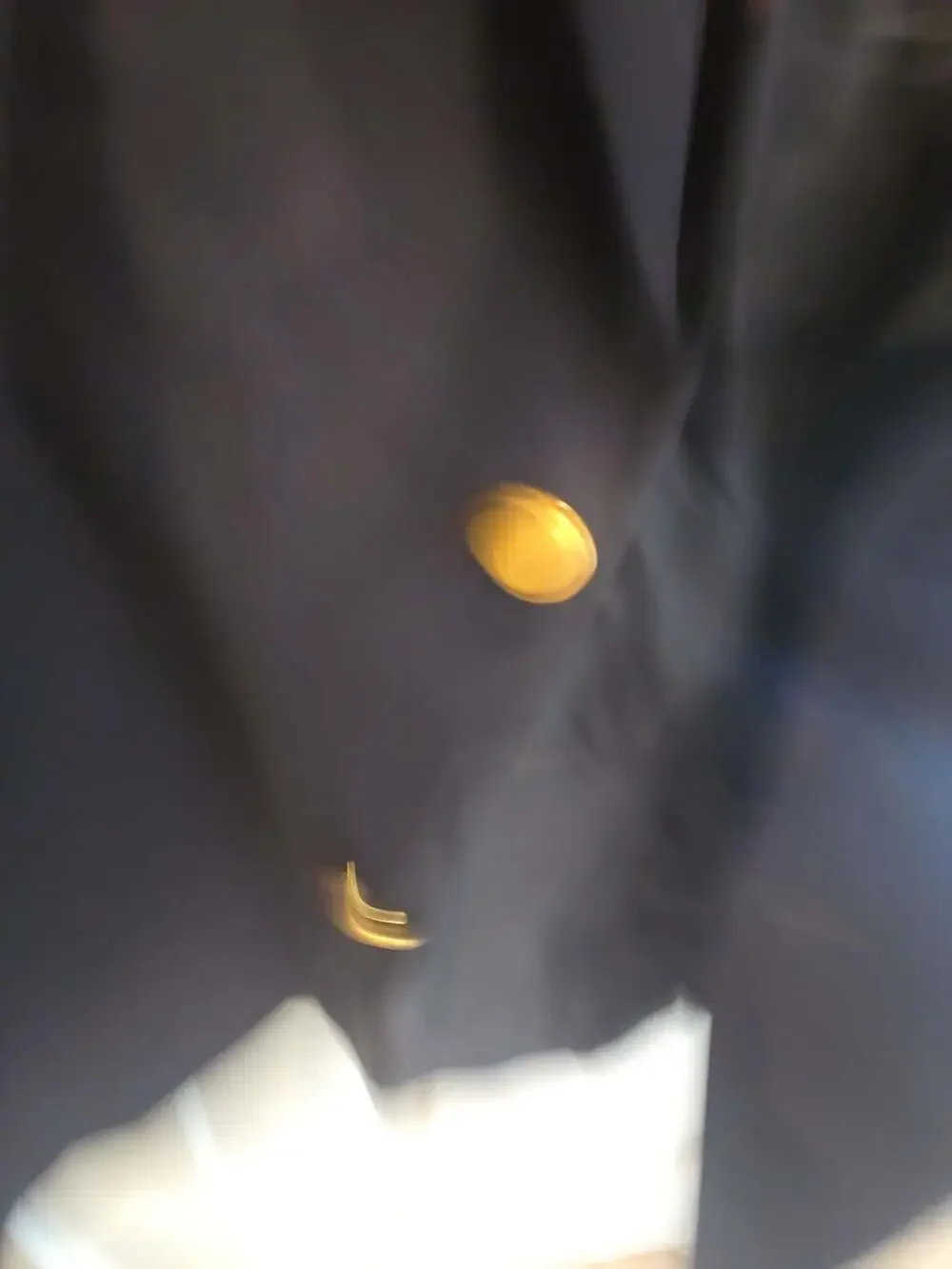 Hart Schaffner Marx Gold Trumpeter Navy Blue Blazer Jacket